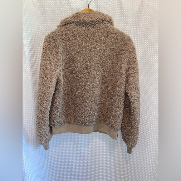 Women’s GARAGE beige bomber style teddy coat size MEDIUM‎ - Picture 13 of 15